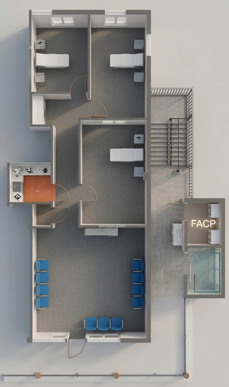 Floor plan — Suite 207, Palmer Crossing